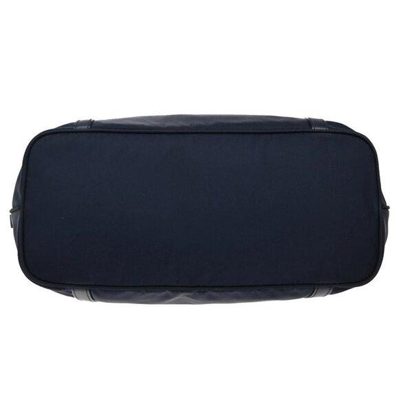 PRADA Logo 2Way Shoulder Hand Bag Nylon Leather Navy Blue GHW - Picture 5 of 16